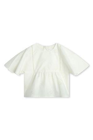 camicia in cotone bianco CHLOE' KIDS | C20020117